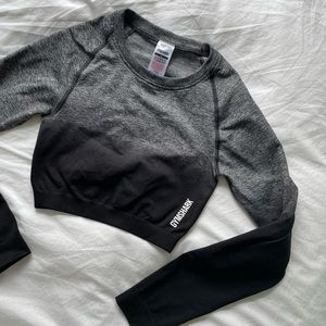 Gymshark Adapt Cropped Ombré Seamless Long sleeve
